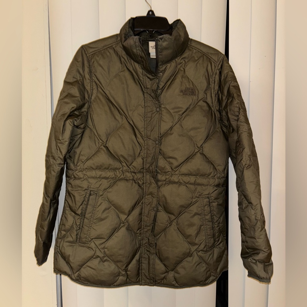 The North Face Sage Green Quilted Jacket
